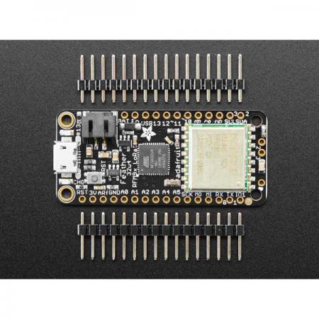 디바이스마트,MCU보드/전자키트 > 통신/네트워크 > RF/LoRa,Adafruit,Adafruit Feather 32u4 RFM95 LoRa Radio- 868 or 915 MHz-RadioFruit [ada-3078],868MHz / 915MHz 무선 모듈이 탑재된 개발 보드 / 배터리 충전 기능 내장 / 휴대용에 간편