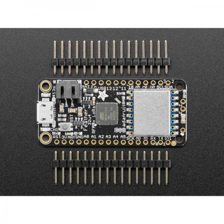 디바이스마트,오픈소스/코딩교육 > 아두이노 > 아두이노 통신모듈,Adafruit,Adafruit Feather 32u4 RFM96 LoRa Radio-433MHz-RadioFruit [ada-3079],RFM9x LoRa 433MHz 라디오 모듈이 내장된 아두이노 호환 가능한 개발 보드 / 저전력 무선 네트워크 개발에 적합
