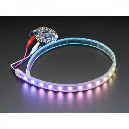 디바이스마트,LED/LCD > LED 인테리어조명 > LED 스트립,Adafruit,Adafruit NeoPixel LED Strip w/ Alligator Clips - 60 LED/m - 0.5 Meter Long - Black Flex [ada-3811],Adafruit NeoPixel LED Strip (악어 클립 포함) / 길이 : 0.5M / 미터당 60 LED / 3-5V DC 전원 공급 (6V 이상 사용 금지)
