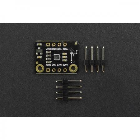 디바이스마트,MCU보드/전자키트 > 센서모듈 > 가속도/자이로/지자기센서 > 가속도센서,DFROBOT,Fermion: LIS2DW12 Triple Axis Accelerometer Sensor (Breakout) (±16g) [SEN0405],16비트 데이터 출력을 가지는 저전력 고성능 3축 가속도계 센서 / 작동 전압 : 3.3V / ±2g, ±4g, ±8g, ±16g 풀 스케일