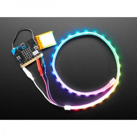 디바이스마트,LED/LCD > LED 인테리어조명 > LED 스트립,Adafruit,Adafruit NeoPixel LED Strip w/ Alligator Clips - 60 LED/m - 0.5 Meter Long - Black Flex [ada-3811],Adafruit NeoPixel LED Strip (악어 클립 포함) / 길이 : 0.5M / 미터당 60 LED / 3-5V DC 전원 공급 (6V 이상 사용 금지)