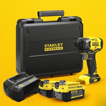 디바이스마트,수공구/전자공구/전동공구 > 전동/엔진공구 > 충전공구 > 충전임팩렌치,스탠리,브러쉬리스 임팩 드라이버 SBI820M2K 배터리2개 (20V/4Ah),최대 190Nm 토크와 2,900rpm의 강력한 파워 / 3구 LED / 배터리 잔량표시 / 3단 속도조절 스위치