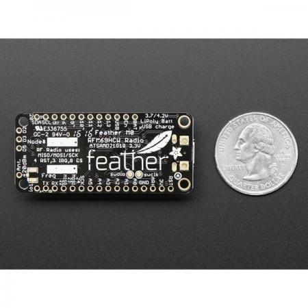 디바이스마트,오픈소스/코딩교육 > 아두이노 > 아두이노 통신모듈,Adafruit,Adafruit Feather M0 RFM69HCW Packet Radio - 433MHz-RadioFruit [ada-3177],RFM69 HCW 패킷 무선 트랜시버 기반의 아두이노 호환 개발 보드 / 배터리 충전 기능 내장