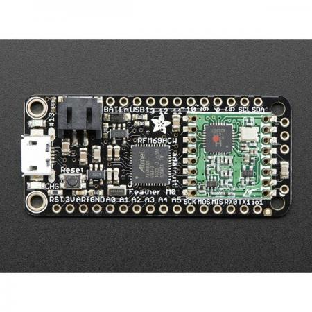 디바이스마트,오픈소스/코딩교육 > 아두이노 > 아두이노 통신모듈,Adafruit,Adafruit Feather M0 RFM69HCW Packet Radio - 433MHz-RadioFruit [ada-3177],RFM69 HCW 패킷 무선 트랜시버 기반의 아두이노 호환 개발 보드 / 배터리 충전 기능 내장