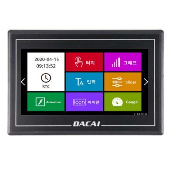 ezHMI EZ10600KM070 7인치 정전식 RS485 LCD 베젤