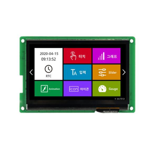 ezHMI EZ80480M043 4.3인치 감압식 터치 RS232 LCD