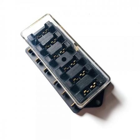 디바이스마트,커넥터/PCB > 핀헤더/IC 소켓 > 퓨즈홀더/퓨즈클립,SMG,차량용 퓨즈박스 6구 키트(1열) [SZH-JA021],퓨즈박스(퓨즈 포함)  / 6구 / 1열 / 단자 노출형 /  차량, 조명용으로 사용 / 투명커버O / 케이블타이 미포함
