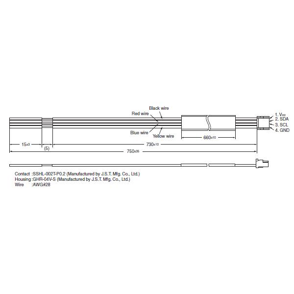 유량 센서 케이블 [D6F-CABLE3]