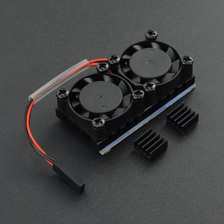 디바이스마트,오픈소스/코딩교육 > 라즈베리파이 > 아답터/방열판/OS/기타,DFROBOT,Raspberry Pi Dual Cooling Fans Kit [FIT0817],라즈베리파이 듀얼 냉각 팬 키트 / 라즈베리파이 3B / 3B+ / 4B와 호환 가능