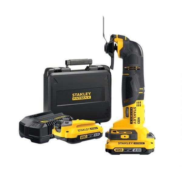 디바이스마트,수공구/전자공구/전동공구 > 전동/엔진공구 > 충전공구 > 충전원형톱/커터,스탠리,멀티 커터 SCT500D2K (20V/2Ah) 배터리2개 액세서리 4종,무부하 회전수 8,000-18,000 vpm / 진동각도 좌/우  1.4º / 온오프 슬라이드 스위치 / 플락스틱 박스 / 무게 1.4kg (본체)