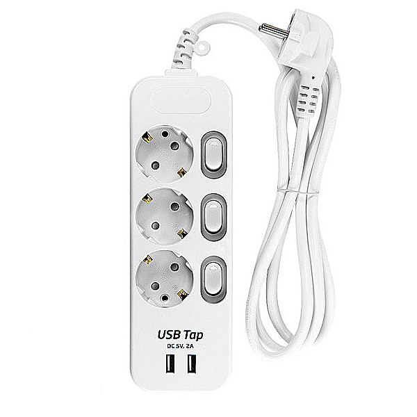 모노케어 USB 멀티탭 [3구/ 16A/ 개별]