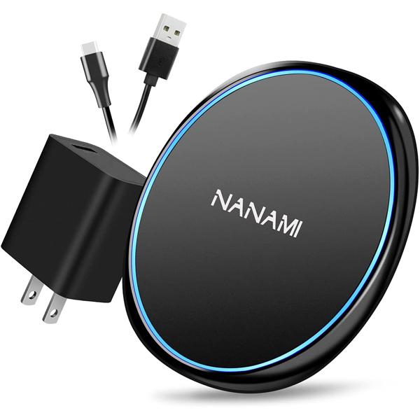 7.5W Qi Certified Charging Pad with QC3.0 Adapter USB Charger