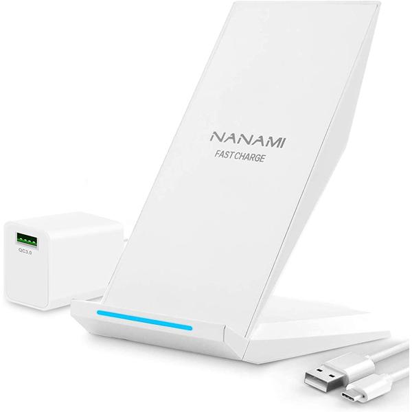 NANAMI Fast Wireless Charger with QC3.0 Adapter