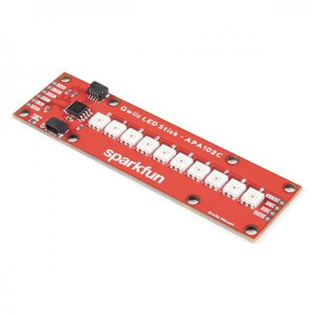 디바이스마트,MCU보드/전자키트 > 디스플레이 > LED,SparkFun,SparkFun Qwiic LED Stick - APA102C [COM-18354],주소 지정이 가능한 10개의 LED Stick / 개별 LED에 카운트를 바이너리로 표시 가능