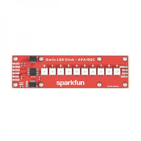 디바이스마트,MCU보드/전자키트 > 디스플레이 > LED,SparkFun,SparkFun Qwiic LED Stick - APA102C [COM-18354],주소 지정이 가능한 10개의 LED Stick / 개별 LED에 카운트를 바이너리로 표시 가능