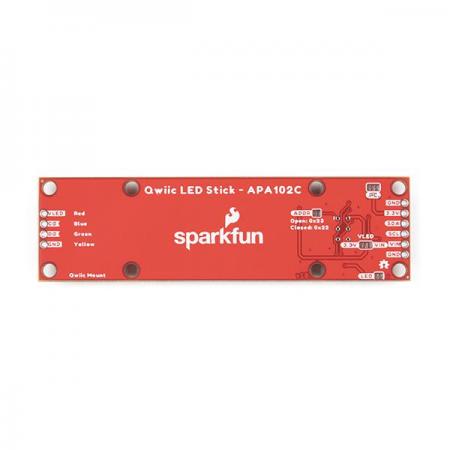 디바이스마트,MCU보드/전자키트 > 디스플레이 > LED,SparkFun,SparkFun Qwiic LED Stick - APA102C [COM-18354],주소 지정이 가능한 10개의 LED Stick / 개별 LED에 카운트를 바이너리로 표시 가능