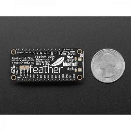 디바이스마트,오픈소스/코딩교육 > 아두이노 > 아두이노 통신모듈,Adafruit,Adafruit Feather 32u4 Bluefruit LE with Headers [ada-3379],USB 및 배터리 충전 기능이 내장된 Arduino 호환  Bluetooth 개발 보드 / Mac OS 및 Windows 8 지원