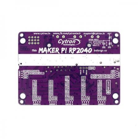 디바이스마트,오픈소스/코딩교육 > 라즈베리파이 > 라즈베리파이 확장보드/HAT,Cytron,Maker Pi RP2040 : Simplifying Robotics with Raspberry Pi RP2040 [MAKER-PI-RP2040],라즈베리파이 RP2040이 내장된 로봇 컨트롤러 보드 / 로봇 DIY, 모션 제어 프로젝트에 사용 가능