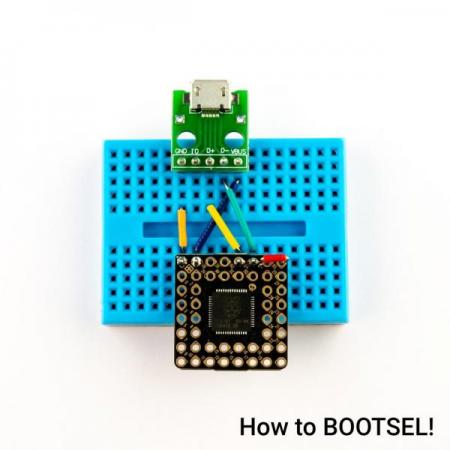 디바이스마트,오픈소스/코딩교육 > 파이썬/IoT 개발 보드 > RP2040/RP2350,Pimoroni,PGA2040 [PIM577],임베디드 프로젝트를 위한 소형 RP2040 브레이크아웃 / C/C++ 또는 MicroPython으로 프로그래밍 가능