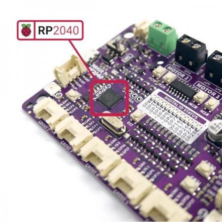 디바이스마트,오픈소스/코딩교육 > 라즈베리파이 > 확장보드/HAT,Cytron,Maker Pi RP2040 : Simplifying Robotics with Raspberry Pi RP2040 [MAKER-PI-RP2040],라즈베리파이 RP2040이 내장된 로봇 컨트롤러 보드 / 로봇 DIY, 모션 제어 프로젝트에 사용 가능