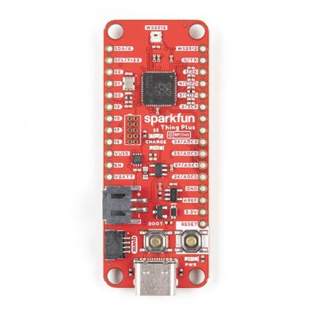 디바이스마트,오픈소스/코딩교육 > 파이썬/IoT 개발 보드 > RP2040/RP2350,SparkFun,SparkFun Thing Plus - RP2040 [DEV-17745],디지털 인터페이스를 갖춘 저가형 고성능 보드 / RP2040 기본 탑재, 주소 지정 가능한 WS2812 포함
