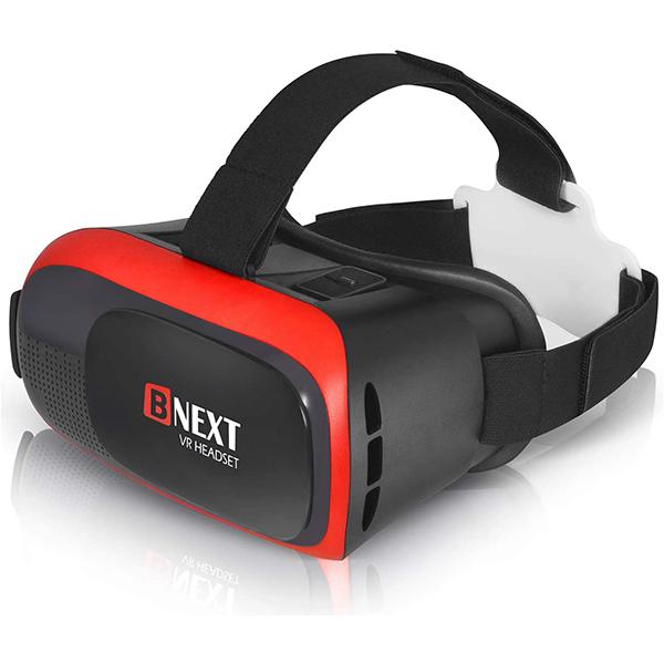 VR Headset Compatible with iPhone & Android(Red)
