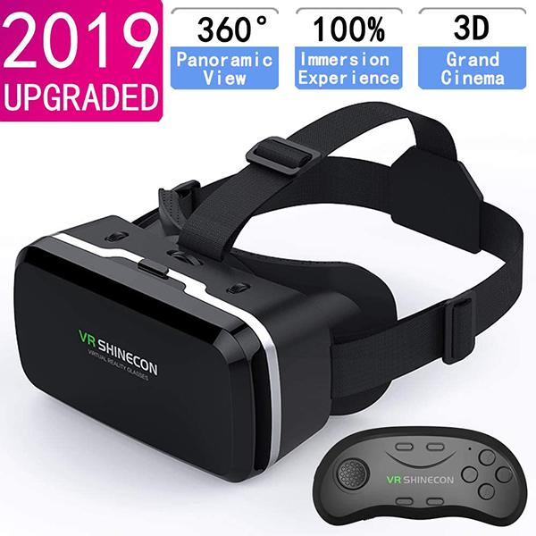 VR Headset with Remote Controller(VR headphone with handle)