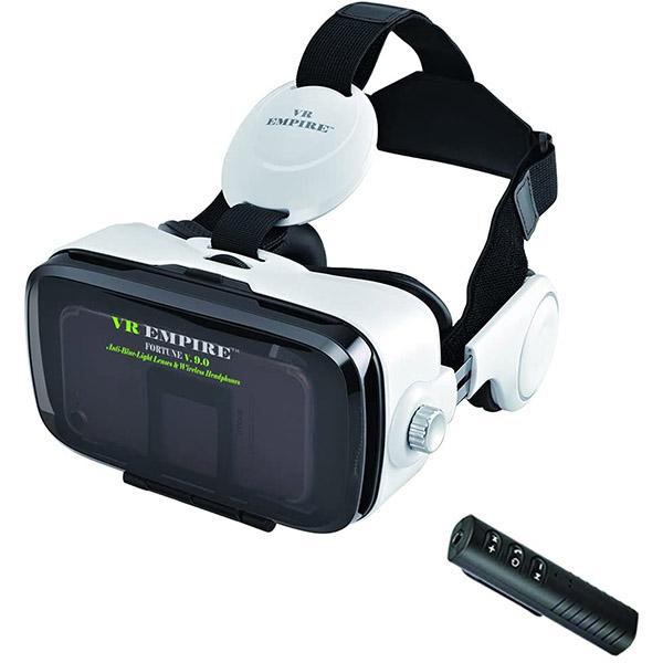 VR EMPIRE VR Headset Virtual Reality Headset 3D Glasses(V7.0 -white)