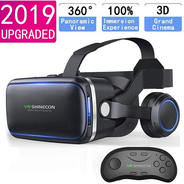 HD 3D VR Glasses Virtual Reality Headset(VR headphone plus handle)