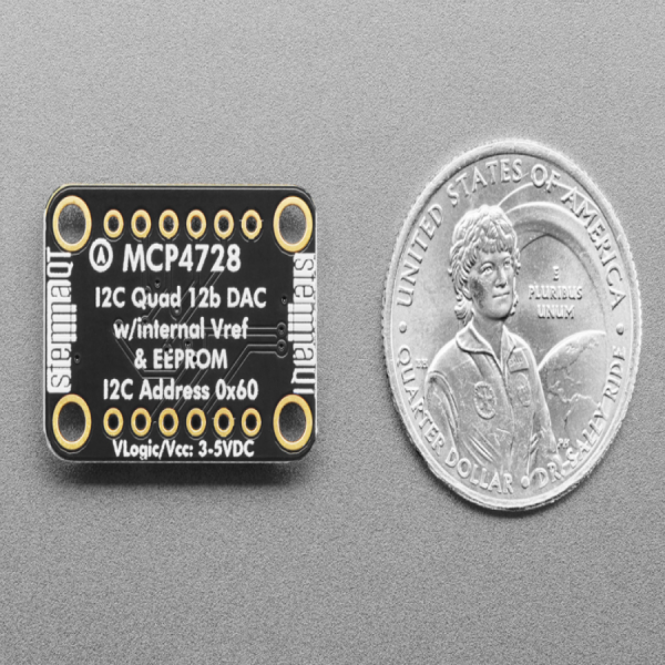 디바이스마트,MCU보드/전자키트 > 전원/신호/저장/응용 > ADC/DAC,Adafruit,Adafruit MCP4728 Quad DAC with EEPROM-STEMMA QT/Qwiic [ada-4470],EEPROM이 포함된 MCP4728 쿼드 DAC 브레이크아웃 보드 / 전원 작동: 2.7V ~ 5.5V