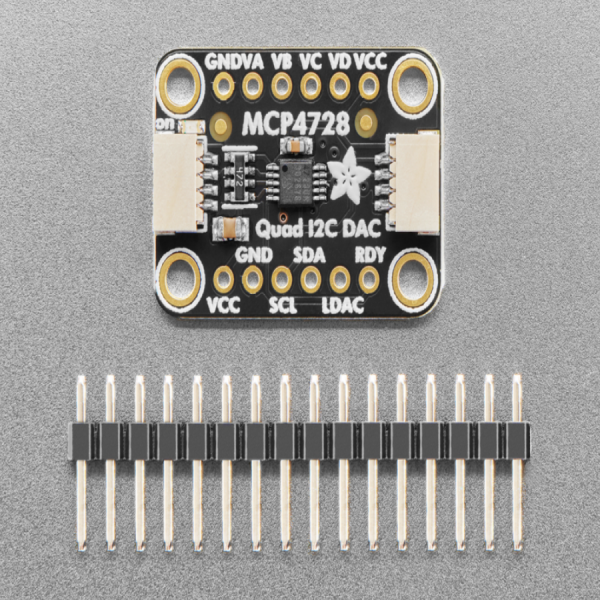 디바이스마트,MCU보드/전자키트 > 전원/신호/저장/응용 > ADC/DAC,Adafruit,Adafruit MCP4728 Quad DAC with EEPROM-STEMMA QT/Qwiic [ada-4470],EEPROM이 포함된 MCP4728 쿼드 DAC 브레이크아웃 보드 / 전원 작동: 2.7V ~ 5.5V