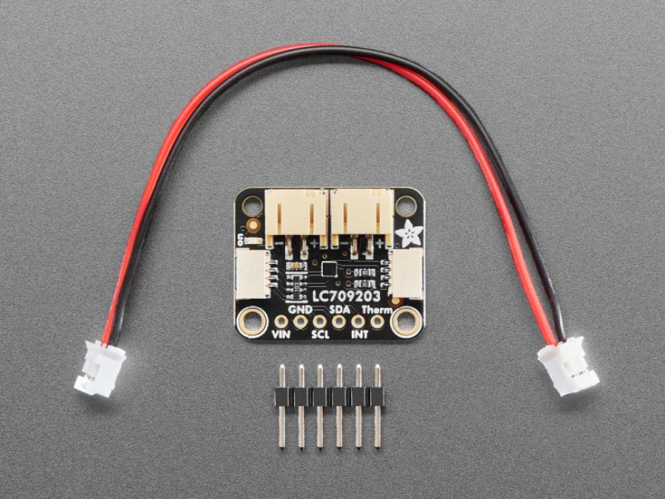 디바이스마트,MCU보드/전자키트 > 전원/신호/저장/응용 > 충전/배터리/전원,Adafruit,Adafruit LC709203F LiPoly/LiIon Fuel Gauge and Battery Monitor [ada-4712],LiPoly 및 LiIon 배터리 용 브레이크아웃 보드 / 아두이노 우노 / 라즈베리파이 호환 가능