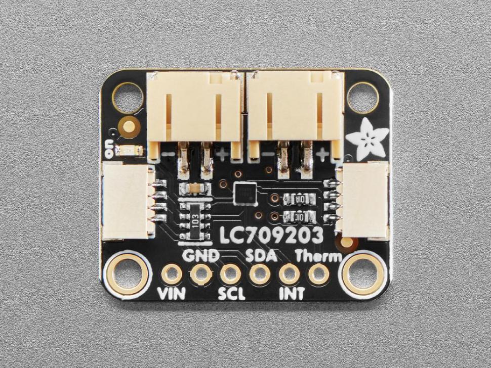 디바이스마트,MCU보드/전자키트 > 전원/신호/저장/응용 > 충전/배터리/전원,Adafruit,Adafruit LC709203F LiPoly/LiIon Fuel Gauge and Battery Monitor [ada-4712],LiPoly 및 LiIon 배터리 용 브레이크아웃 보드 / 아두이노 우노 / 라즈베리파이 호환 가능