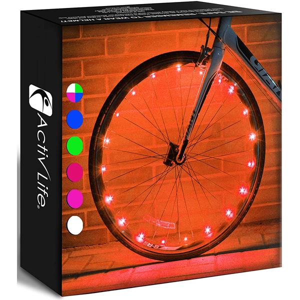 Activ Life LED Bike Wheel Lights with Batteries Included(Orange) / 디바이스마트