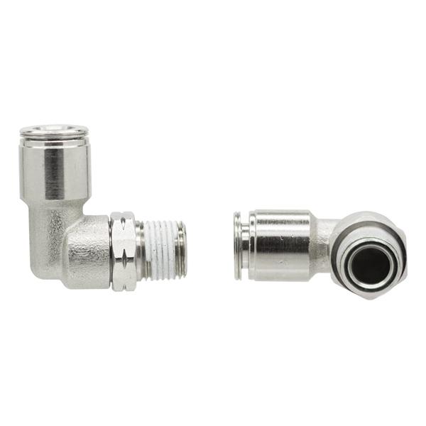 Push to Connect Tube Fitting, Male Elbow (3/8inch Tube X 3/8inch NPT)