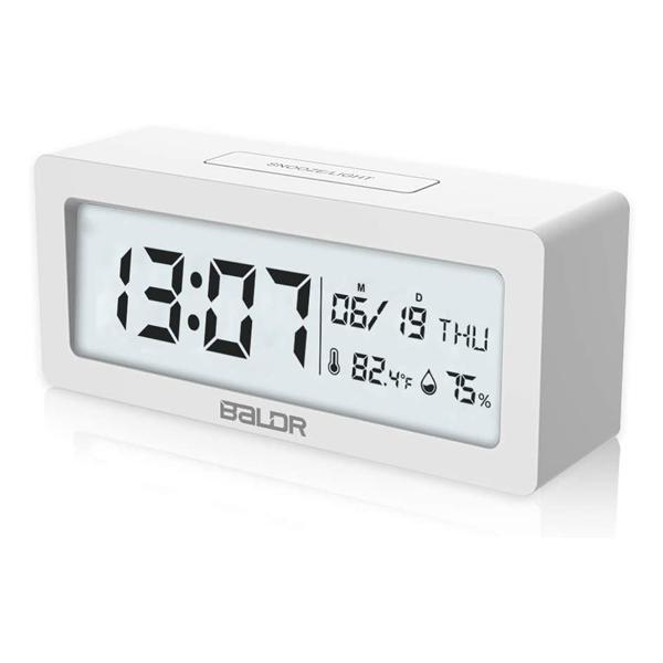 BALDR Compact Digital Alarm Clock(White) / 디바이스마트