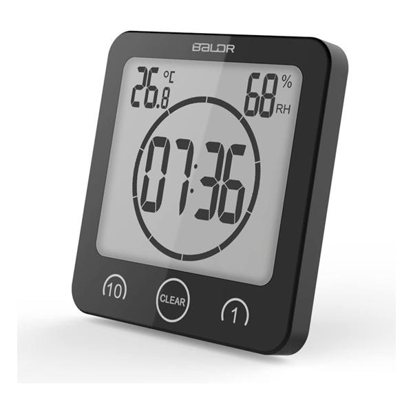 BALDR LCD Waterproof Timer Shower Clock (Black/White) / 디바이스마트