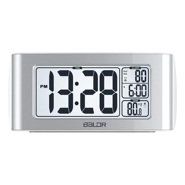 BALDR Nap Clock with Quick Setup Digital LCD, White / 디바이스마트