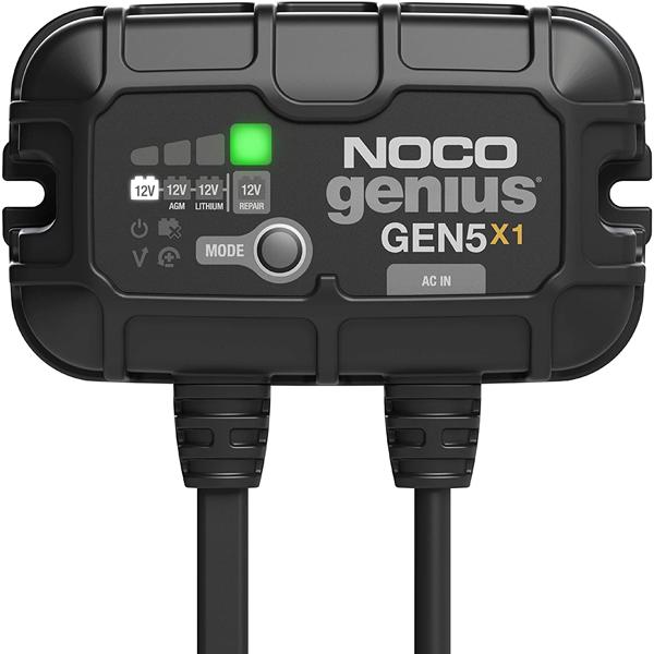 NOCO Genius GEN5X1, Fully-Automatic Smart Marine Charger