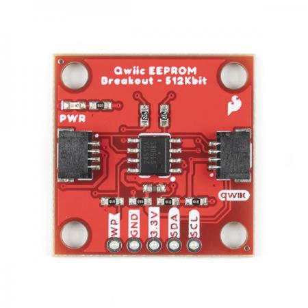 디바이스마트,MCU보드/전자키트 > 전원/신호/저장/응용 > SD/TF/메모리,SparkFun,SparkFun Qwiic EEPROM Breakout - 512Kbit [COM-18355],512 킬로비트의 스토리지를 제공하는 EEPROM 브레이크아웃 / 최대 8개의 EEPROM을 허용