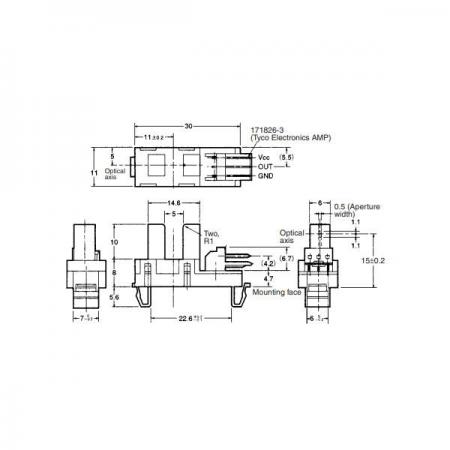 디바이스마트,센서 > 광센서 > 산업용 광센서 > 포토센서,OMRON,투과형 포토센서 [EE-SX460-P1],오므론 / 마이크로포토 센서 / 포토 IC / 감지방법: 투과형 / 전원전압: 5VDC / 고해상도 / 검출거리: 5mm