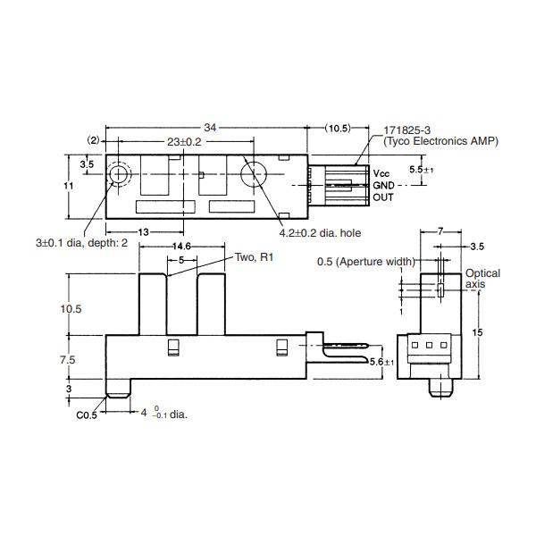 투과형 포토센서 [EE-SX4009-P1]