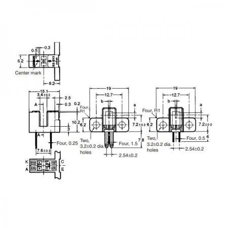 디바이스마트,센서 > 광센서 > 산업용 광센서 > 포토센서,OMRON,투과형 포토센서 [EE-SV3],오므론 / 마이크로포토 센서 / 광 트랜지스터 / 감지방법: 투과형 / 검출거리: 3.4mm / 고분해능