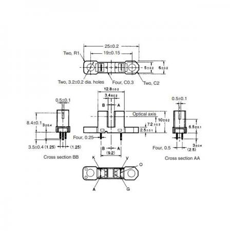 디바이스마트,센서 > 광센서 > 산업용 광센서 > 포토센서,OMRON,투과형 포토센서 [EE-SX1088],오므론 / 마이크로포토 센서 / 광 트랜지스터 / 감지방법: 투과형 / 검출거리: 3.4mm / 범용