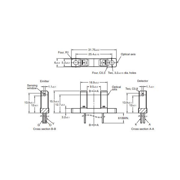 투과형 포토센서 [EE-SX3160-W11]
