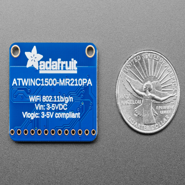 디바이스마트,오픈소스/코딩교육 > 아두이노 > 아두이노 통신모듈,Adafruit,Adafruit ATWINC1500 WiFi Breakout [ada-2999],아두이노 M0 및 M4 호환 가능한 WiFi 브레이크 아웃 / WEP, WPA 및 WPA2 암호화 지원