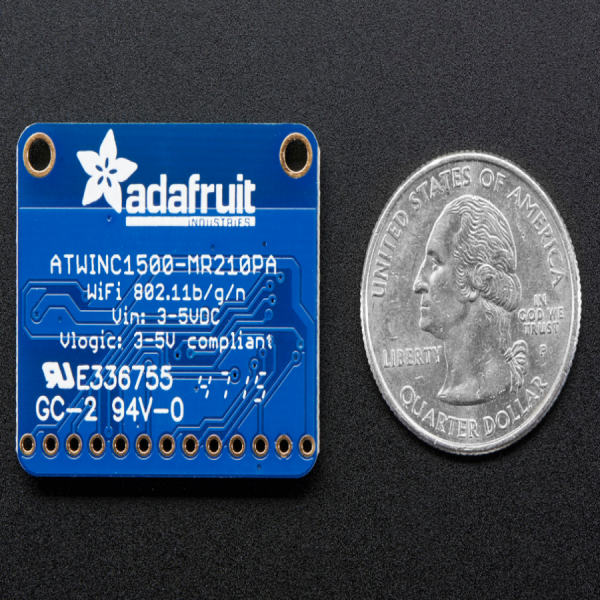 디바이스마트,오픈소스/코딩교육 > 아두이노 > 아두이노 통신모듈,Adafruit,Adafruit ATWINC1500 WiFi Breakout [ada-2999],아두이노 M0 및 M4 호환 가능한 WiFi 브레이크 아웃 / WEP, WPA 및 WPA2 암호화 지원