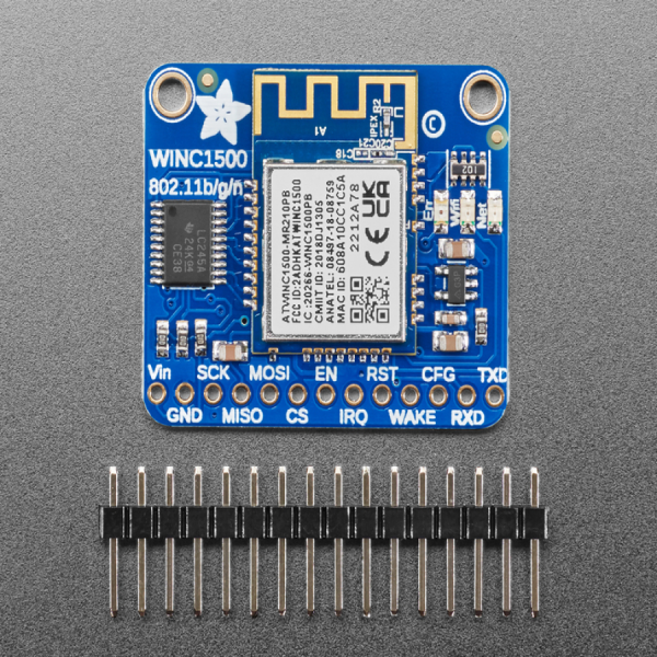 디바이스마트,오픈소스/코딩교육 > 아두이노 > 아두이노 통신모듈,Adafruit,Adafruit ATWINC1500 WiFi Breakout [ada-2999],아두이노 M0 및 M4 호환 가능한 WiFi 브레이크 아웃 / WEP, WPA 및 WPA2 암호화 지원