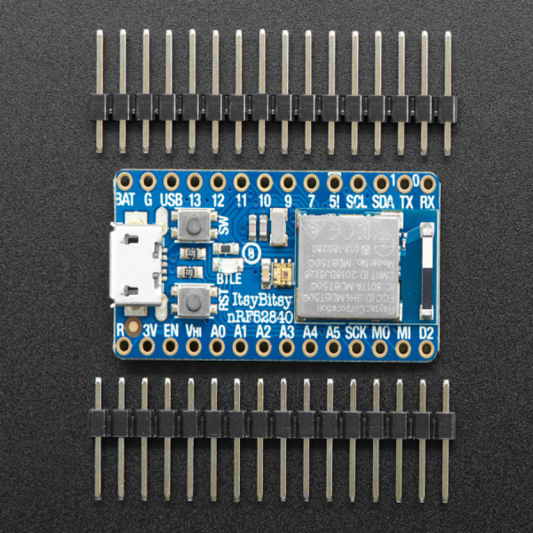 디바이스마트,오픈소스/코딩교육 > 파이썬/IoT 개발 보드 > nRF52840/nRF54L15,Adafruit,Adafruit ItsyBitsy nRF52840 Express - Bluetooth LE [ada-4481],아두이노 호환 마이크로컨트롤러 보드 / 블루투스 LE 프로세서 탑재