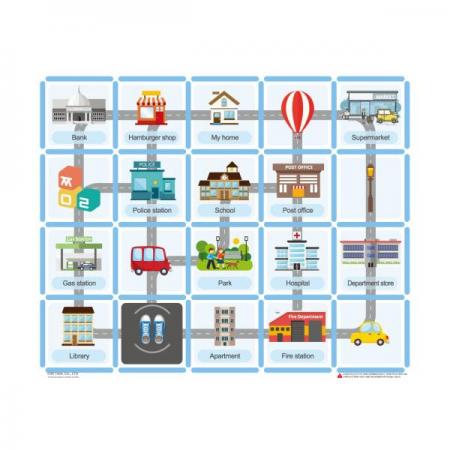 디바이스마트,오픈소스/코딩교육 > 코딩교육 키트/로봇 > 기타,쪼물락코딩,쪼물락 코딩블록 PET 맵보드,쪼물락 코딩블록 맵보드입니다